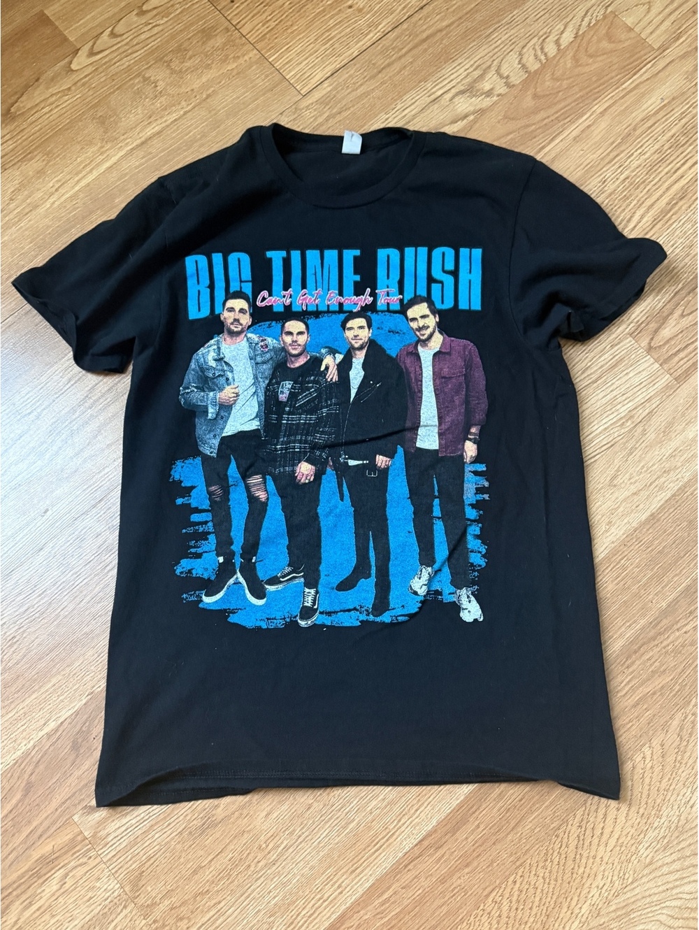 Big Time Rush Can't Get Enough Tour 2023 Black Graphic T-Shirt